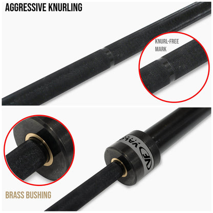Valor Fitness Weight Bars Deadlift Barbell 90.5" 27mm