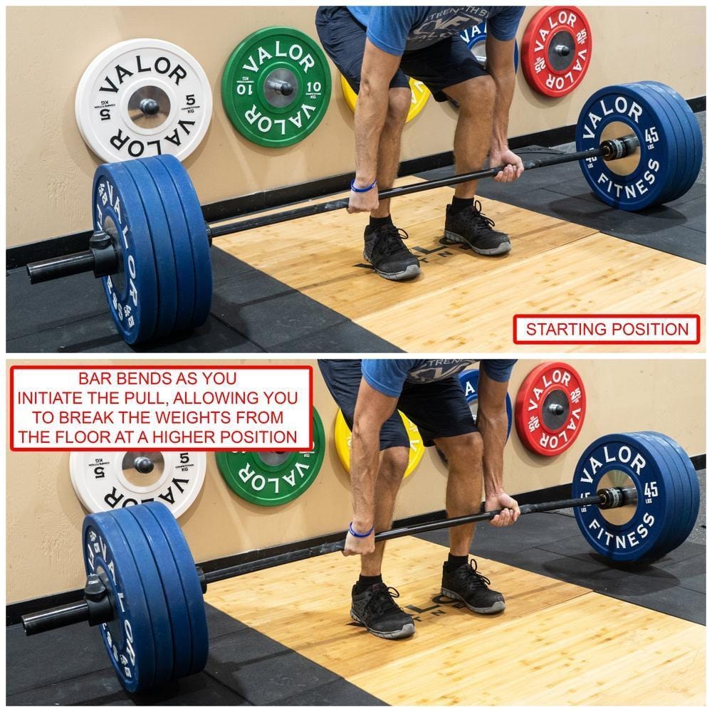 Valor Fitness Weight Bars Deadlift Barbell 90.5" 27mm