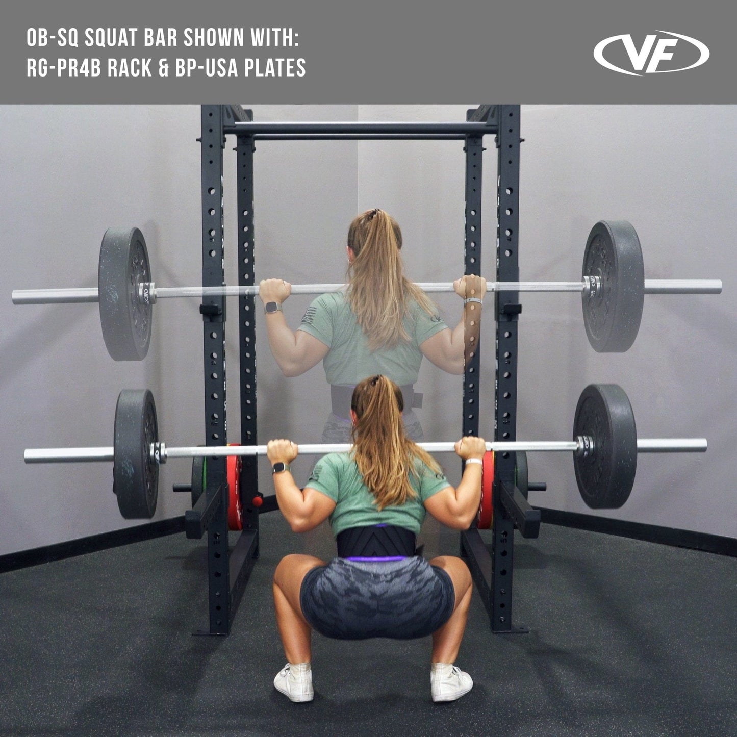 Valor Fitness Weight Bars Powerlifting 94" 32mm Squat Barbell