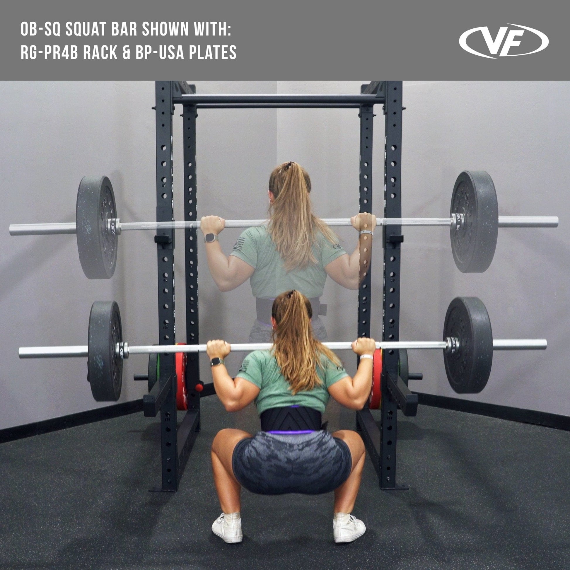 Valor Fitness Weight Bars Powerlifting 94" 32mm Squat Barbell