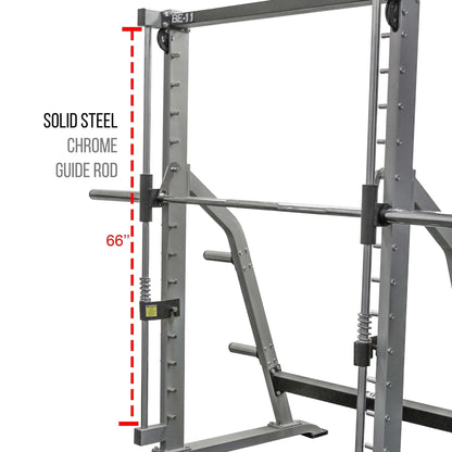 Valor Fitness Weight Lifting Machines & Racks Smith Machine with Olympic Storage Pegs