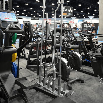 Vertical Olympic Bar Rack - 10 Bar - Muscle D Fitness - Sturdy Vertical Olympic Bar Holder - Grit Grind Strength