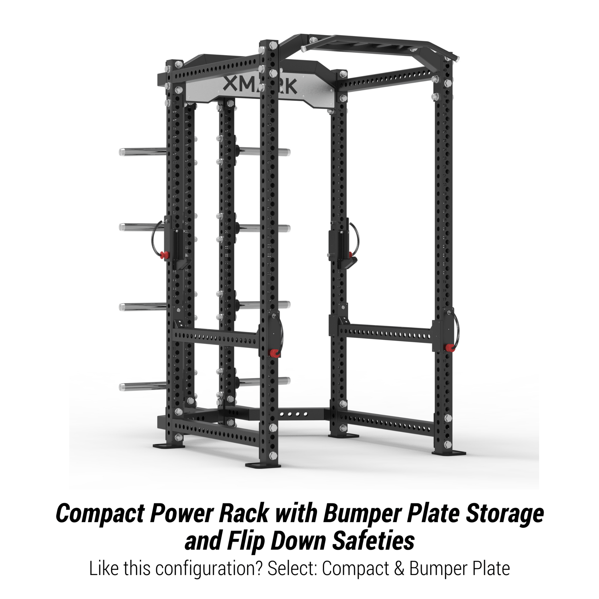 Viper Power Rack with Storage & Flip Down Safeties - Grit Grind Strength