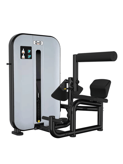 Vogue AB/Back Combo - Muscle D Fitness - Adjustable - Pin Selectorized - Abdominal Back Workouts - Grit Grind Strength