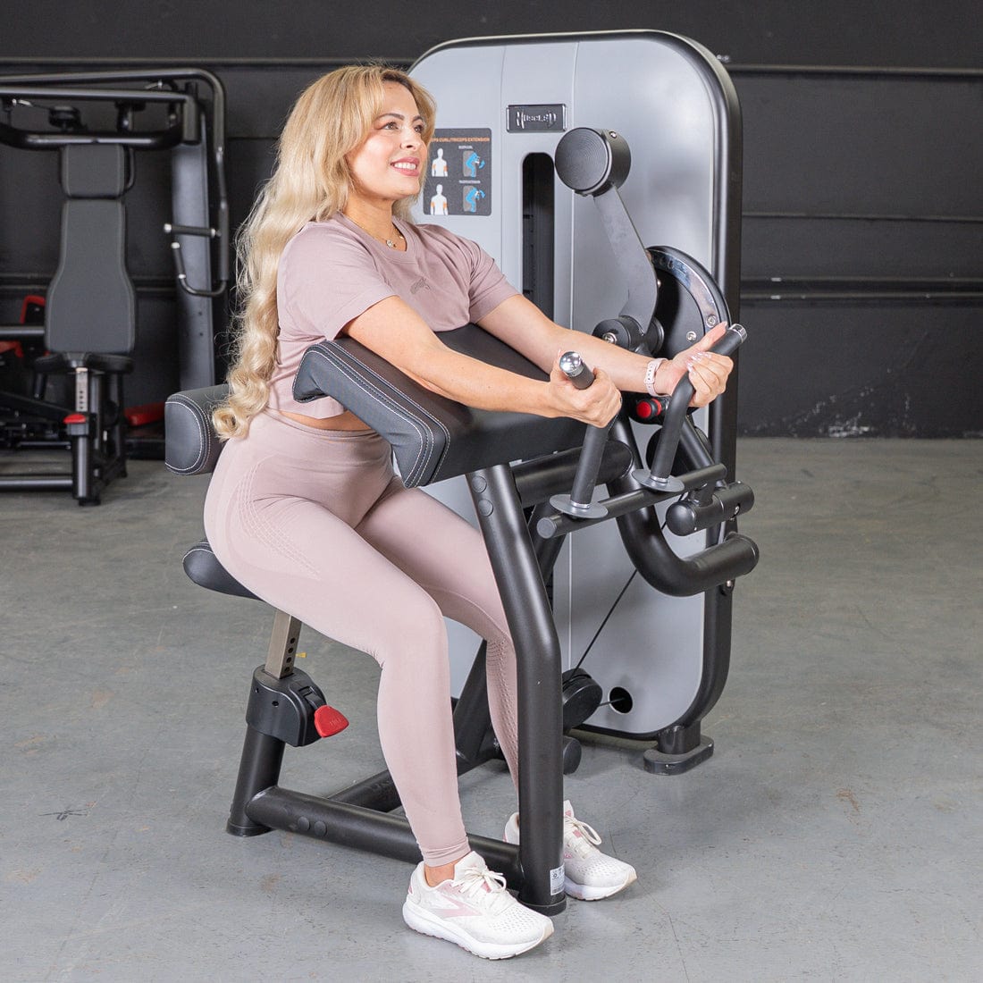 Vogue Biceps Triceps Combo | Commercial Selectorized Machine - Grit Grind Strength