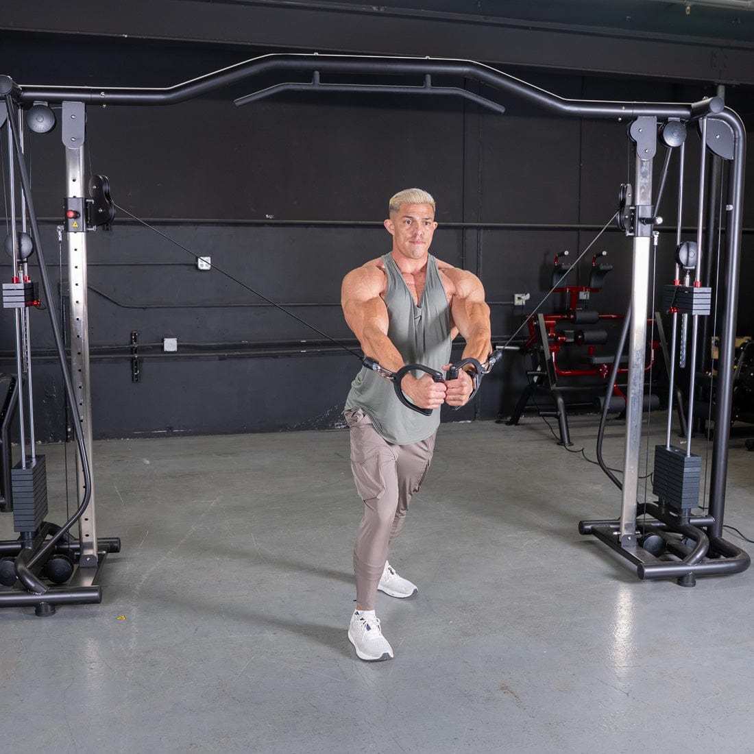Vogue Cable Crossover - Muscle D Fitness - Pin Selectorized - Chest Back Combo Workouts - Grit Grind Strength