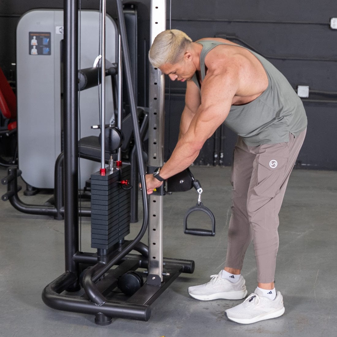 Vogue Cable Crossover - Muscle D Fitness - Pin Selectorized - Chest Back Combo Workouts - Grit Grind Strength