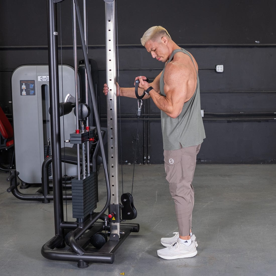 Vogue Cable Crossover - Muscle D Fitness - Pin Selectorized - Chest Back Combo Workouts - Grit Grind Strength