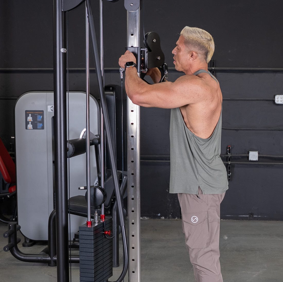 Vogue Cable Crossover - Muscle D Fitness - Pin Selectorized - Chest Back Combo Workouts - Grit Grind Strength