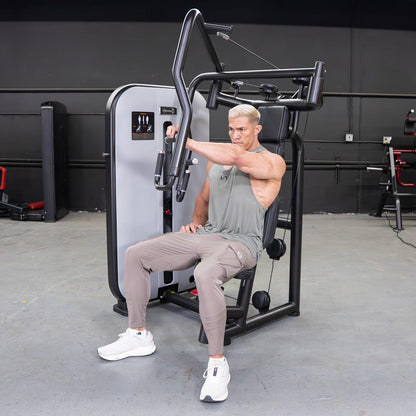 Vogue Chest Press by Muscle D Fitness – Iso - Lateral Convergent Machine - Grit Grind Strength