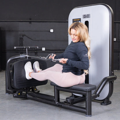 Vogue Diverging Low Row - Seated - Pin Selectorized - Lats Delts Rhomboids Traps Workout - Grit Grind Strength
