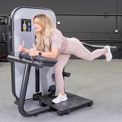 Vogue Glute Extension Machine | Muscle D Fitness Commercial Gym - Grit Grind Strength