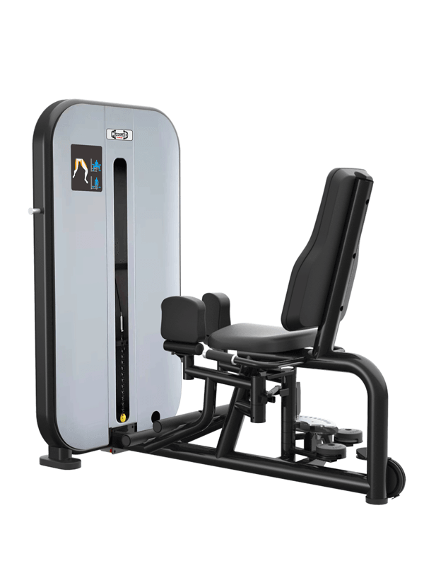 Vogue Inner/Outer Thigh - Muscle D Fitness - Adjustable Seat - Pin Selectorized - Leg Workout Combo - Grit Grind Strength