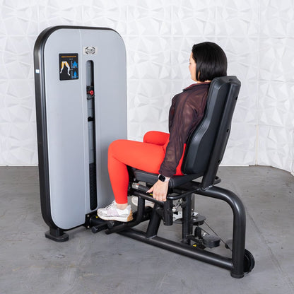 Vogue Inner/Outer Thigh - Muscle D Fitness - Adjustable Seat - Pin Selectorized - Leg Workout Combo - Grit Grind Strength