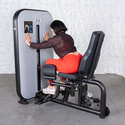 Vogue Inner/Outer Thigh - Muscle D Fitness - Adjustable Seat - Pin Selectorized - Leg Workout Combo - Grit Grind Strength