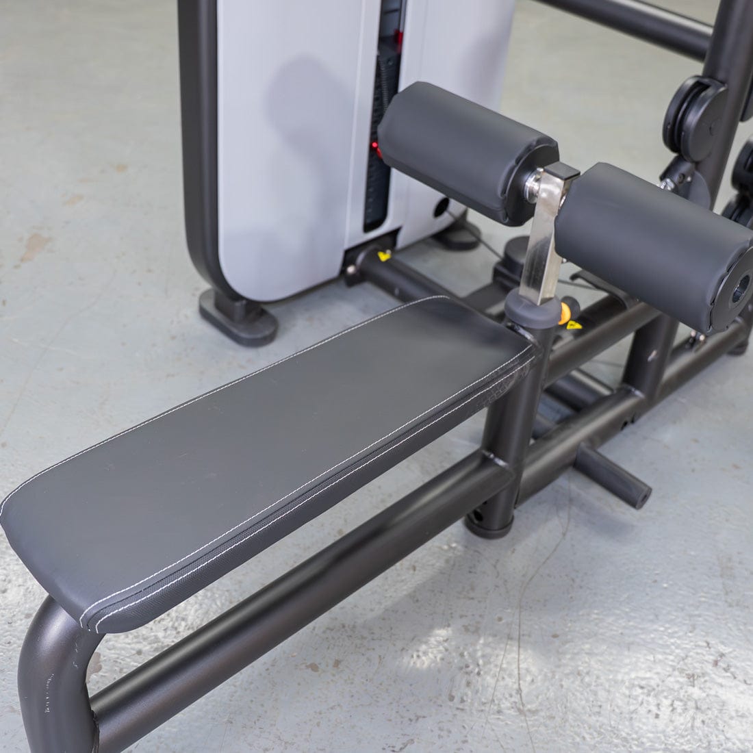 Vogue Lat/Low Row - Muscle D Fitness - Adjustable Seat - Pin Selectorized - Combo Back Machine - Grit Grind Strength