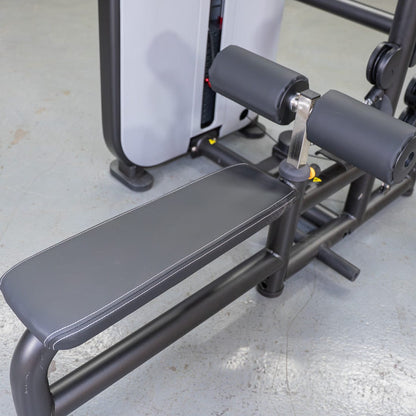 Vogue Lat/Low Row - Muscle D Fitness - Adjustable Seat - Pin Selectorized - Combo Back Machine - Grit Grind Strength