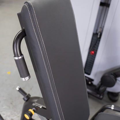Vogue Leg Extension/Prone Leg Curl Combo - Muscle D Fitness - Seated - Adjustable - Pin Selectorized - Quads Hamstring Machine - Grit Grind Strength