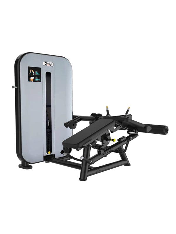 Vogue Leg Extension/Prone Leg Curl Combo - Muscle D Fitness - Seated - Adjustable - Pin Selectorized - Quads Hamstring Machine - Grit Grind Strength