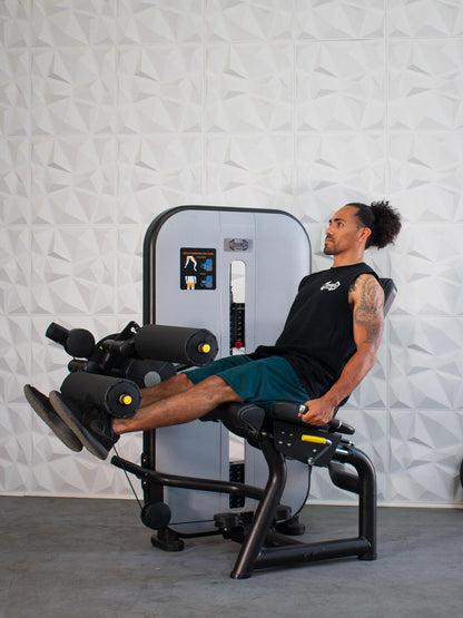 Vogue Leg Extension/Seated Leg Curl Combo - Muscle D Fitness - Adjustable Seat - Pin Selectorized - Quads Hamstring Machine - Grit Grind Strength