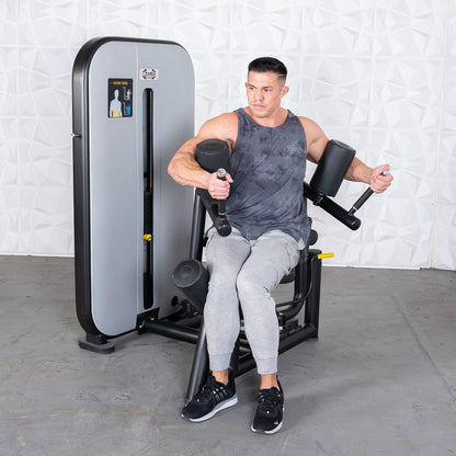 Vogue Rotary Torso - Muscle D Fitness - AdjustableSeat - Pin Selectorized - Grit Grind Strength