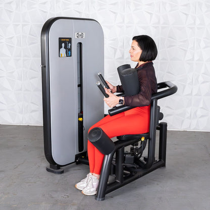 Vogue Rotary Torso - Muscle D Fitness - AdjustableSeat - Pin Selectorized - Grit Grind Strength