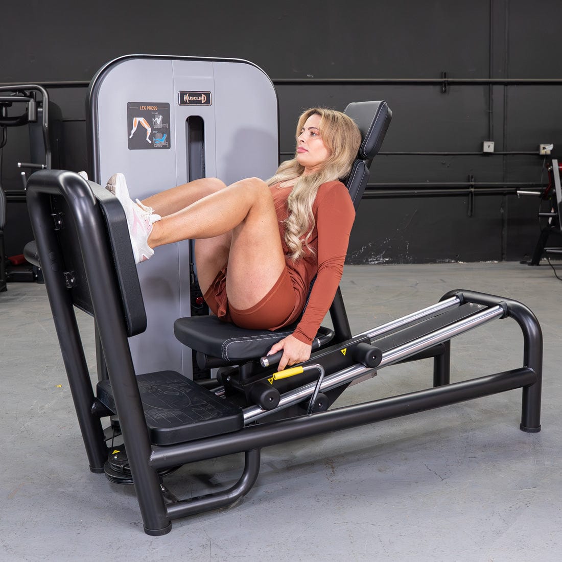 Vogue Selectorized Leg Press | 240lb Stack | Muscle D - Grit Grind Strength