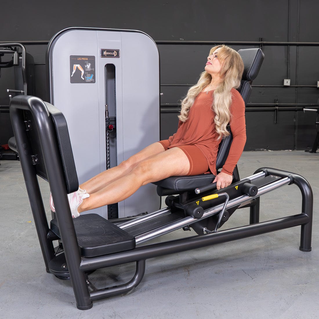 Vogue Selectorized Leg Press | 240lb Stack | Muscle D - Grit Grind Strength
