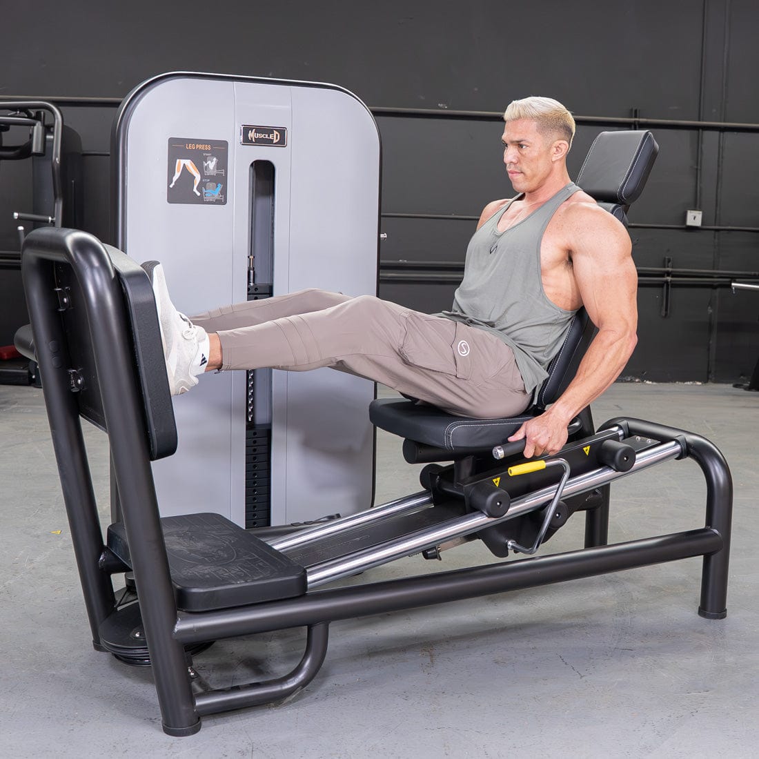 Vogue Selectorized Leg Press | 240lb Stack | Muscle D - Grit Grind Strength
