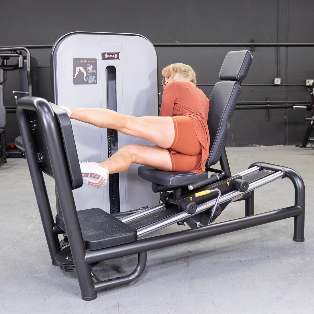 Vogue Selectorized Leg Press | 240lb Stack | Muscle D - Grit Grind Strength