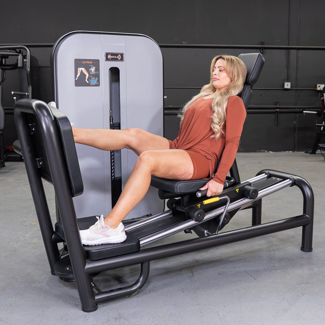 Vogue Selectorized Leg Press | 240lb Stack | Muscle D - Grit Grind Strength