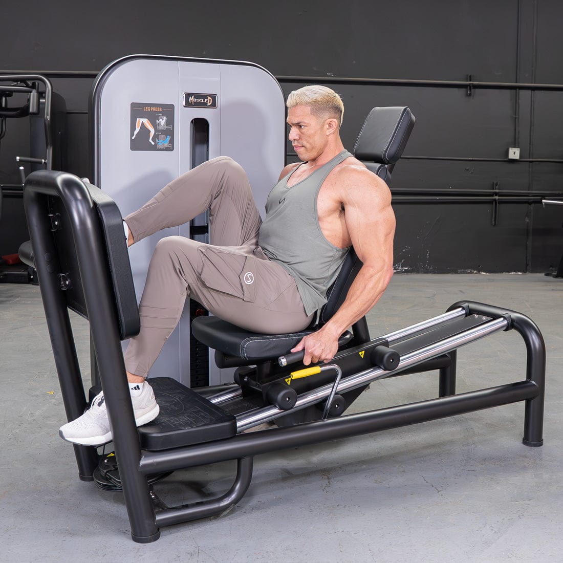 Vogue Selectorized Leg Press | 240lb Stack | Muscle D - Grit Grind Strength