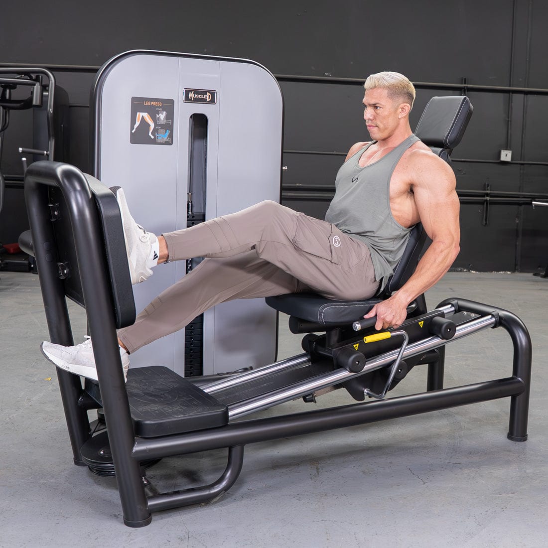 Vogue Selectorized Leg Press | 240lb Stack | Muscle D - Grit Grind Strength