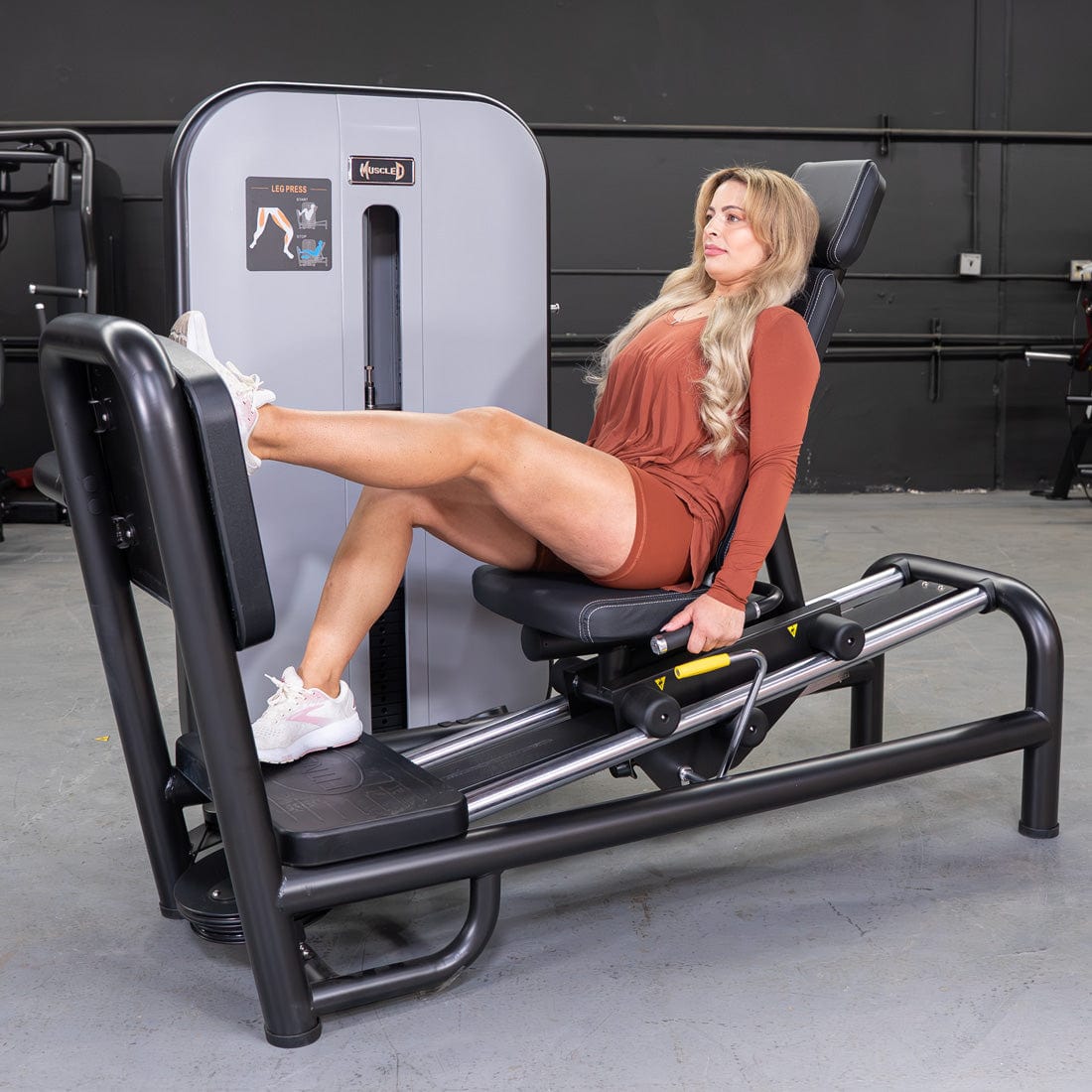 Vogue Selectorized Leg Press | 240lb Stack | Muscle D - Grit Grind Strength