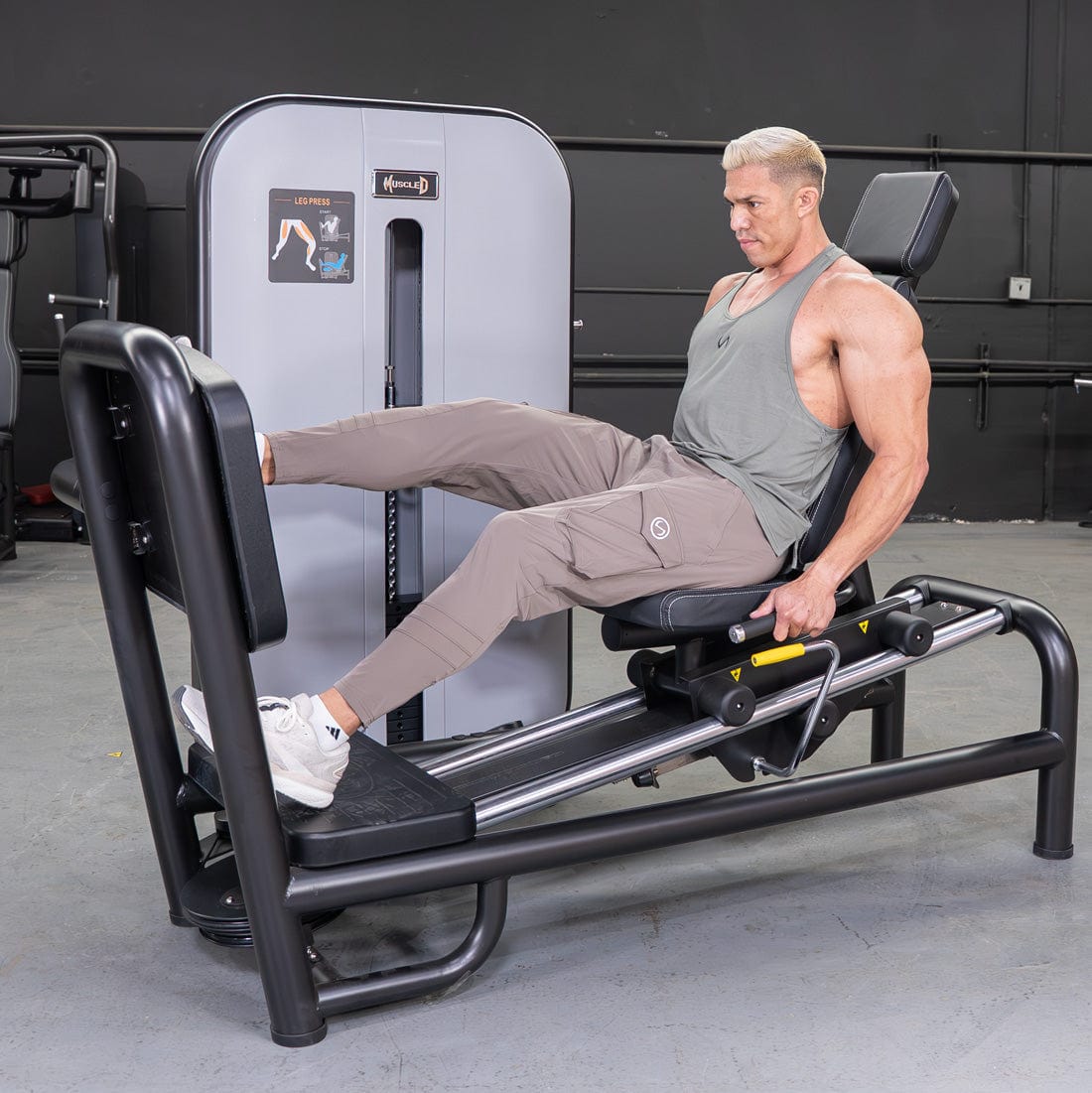 Vogue Selectorized Leg Press | 240lb Stack | Muscle D - Grit Grind Strength
