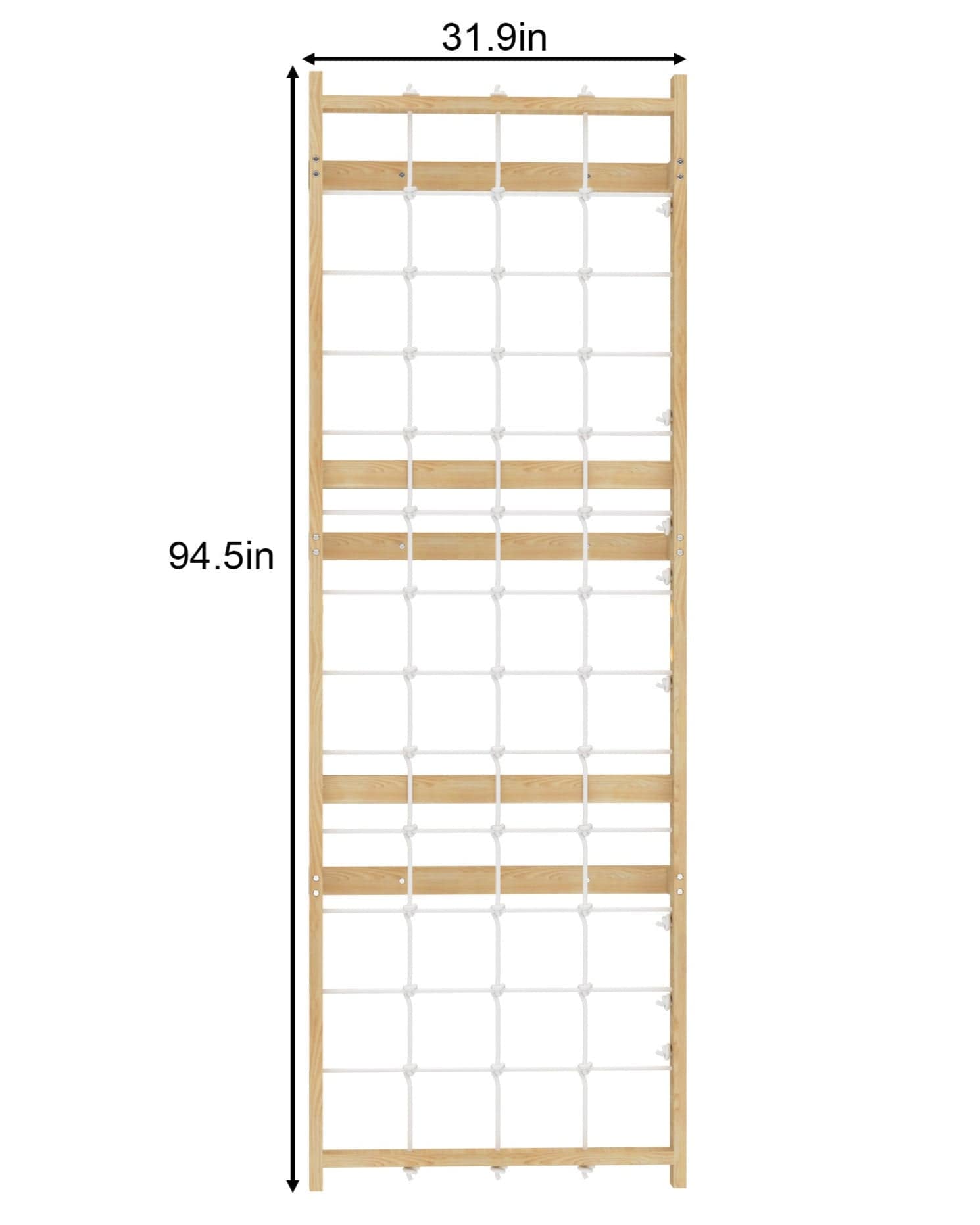Walnut Modular 9 - in - 1 Swedish Ladder Wall Gym – Indoor Climber for Kids & Toddlers - Grit Grind Strength