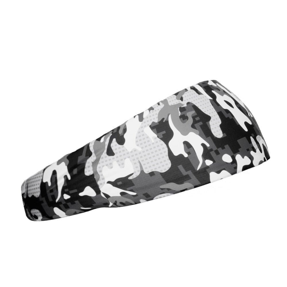 White Dual Camo Headband - Grit Grind Strength