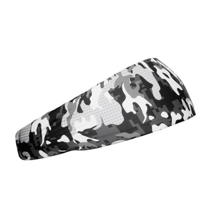 White Dual Camo Headband - Grit Grind Strength