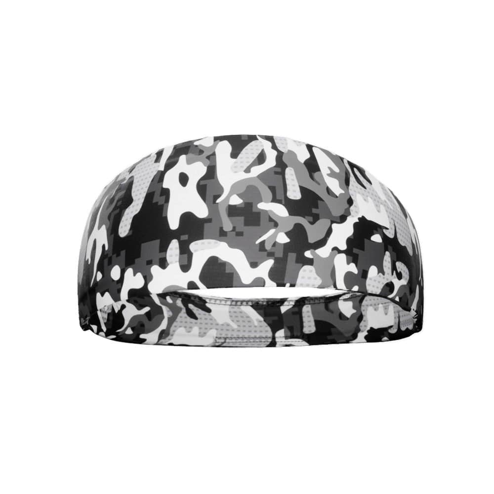 White Dual Camo Headband - Grit Grind Strength