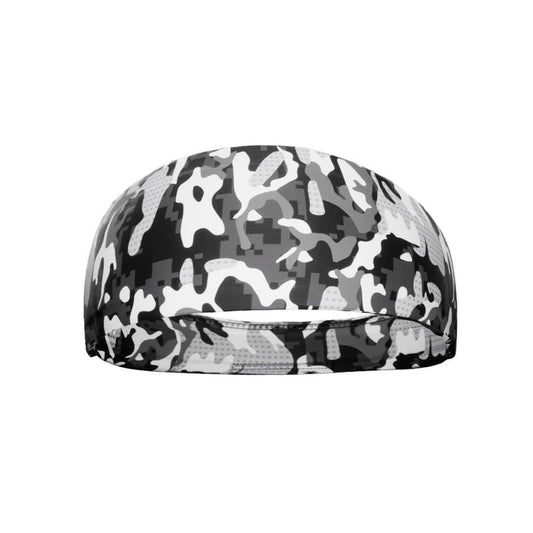 White Dual Camo Headband - Grit Grind Strength