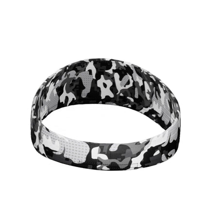 White Dual Camo Headband - Grit Grind Strength