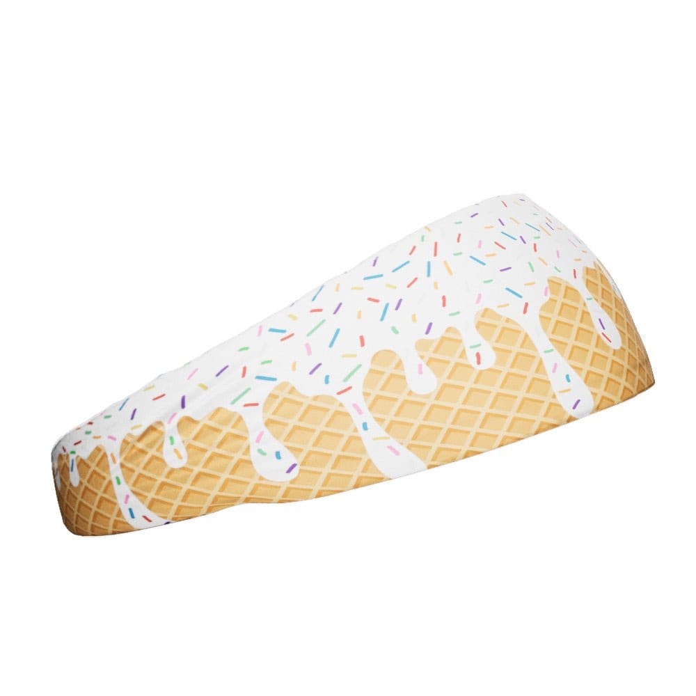 White Ice Cream Headband - Grit Grind Strength