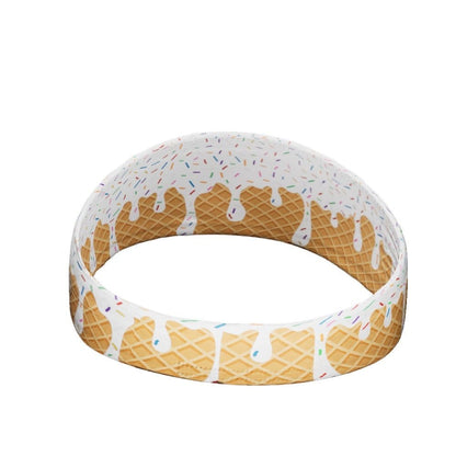 White Ice Cream Headband - Grit Grind Strength
