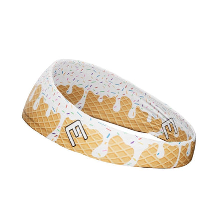 White Ice Cream Headband - Grit Grind Strength