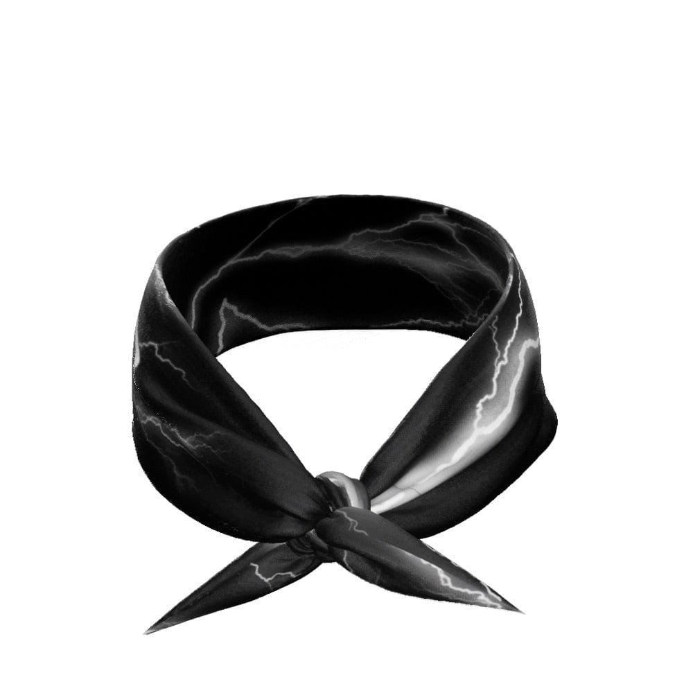 White Lightning Tie Headband - Grit Grind Strength