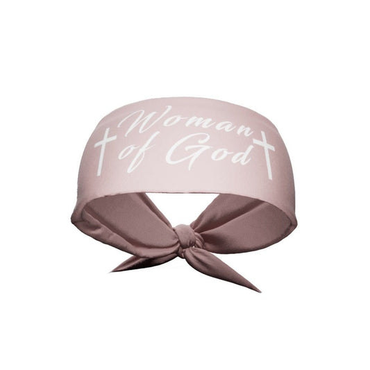Woman of God Tie Headband - Grit Grind Strength