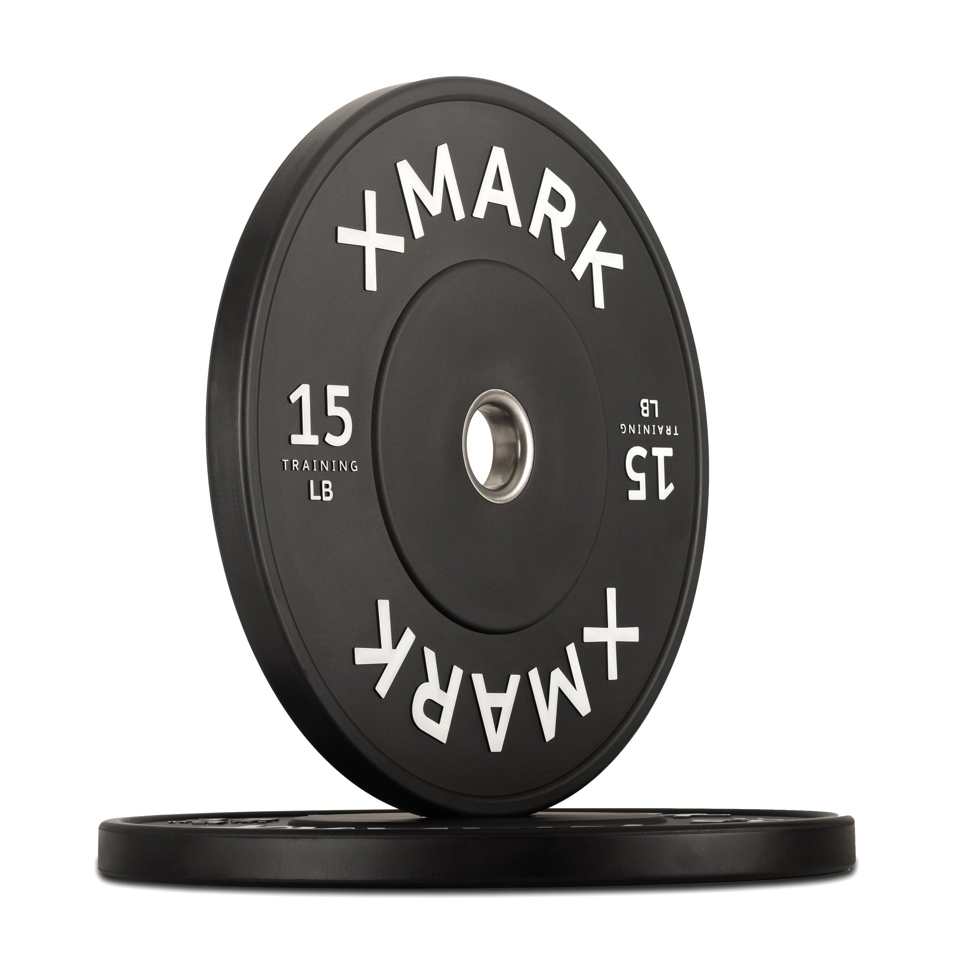 XMARK 15 lb Pair Commercial Black Bumper Plates (LB)