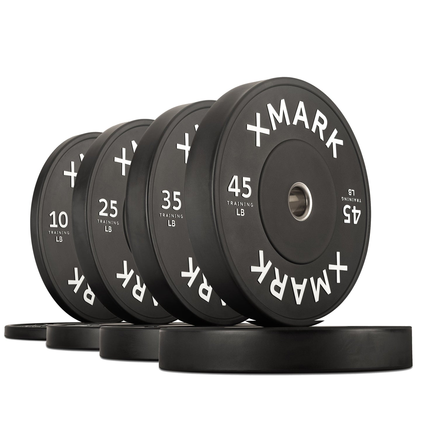XMARK 230 lb Set Commercial Black Bumper Plates (LB)