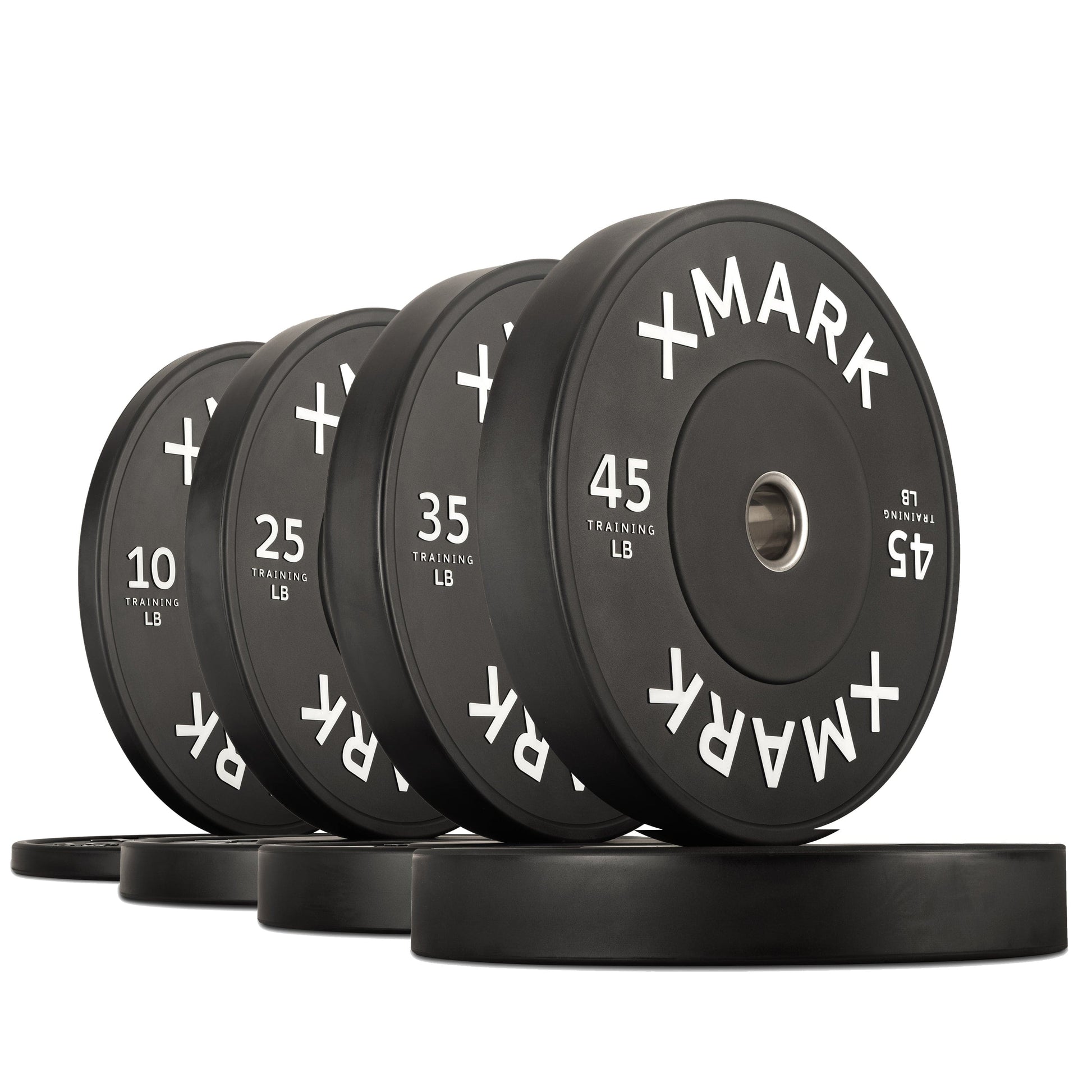 XMARK 230 lb Set Commercial Black Bumper Plates (LB)