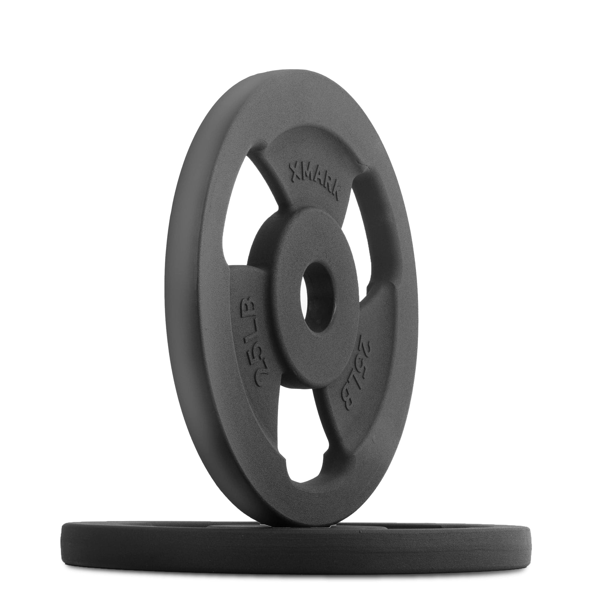 XMARK 25 lb Pair Iron Horse Premium Cast Iron Olympic Weight Plate Pairs and Sets